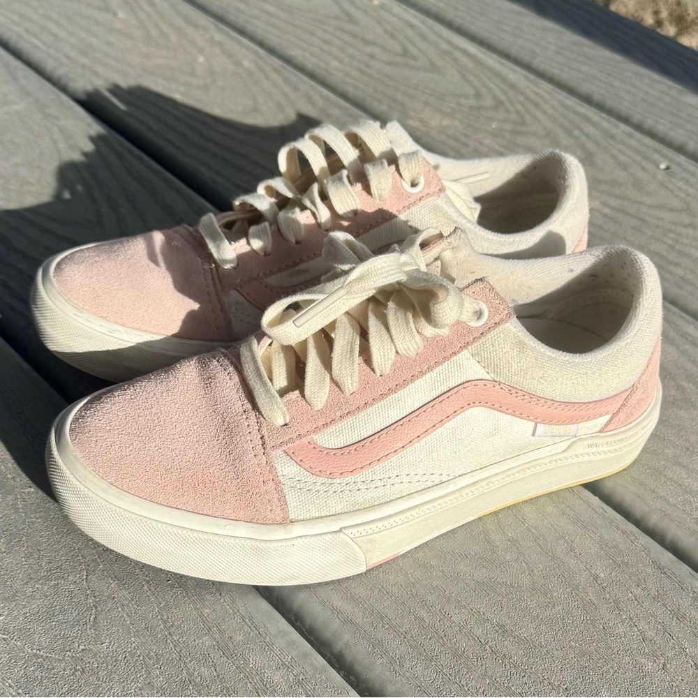 Vans Old Skool PopCush Pink Cream Mens 5 Womens 6.5